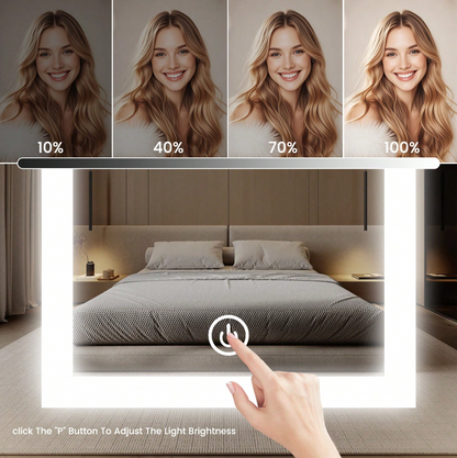 3-Colour LED Makeup Mirror – Rechargeable Folding Touch-Control Vanity Mirror