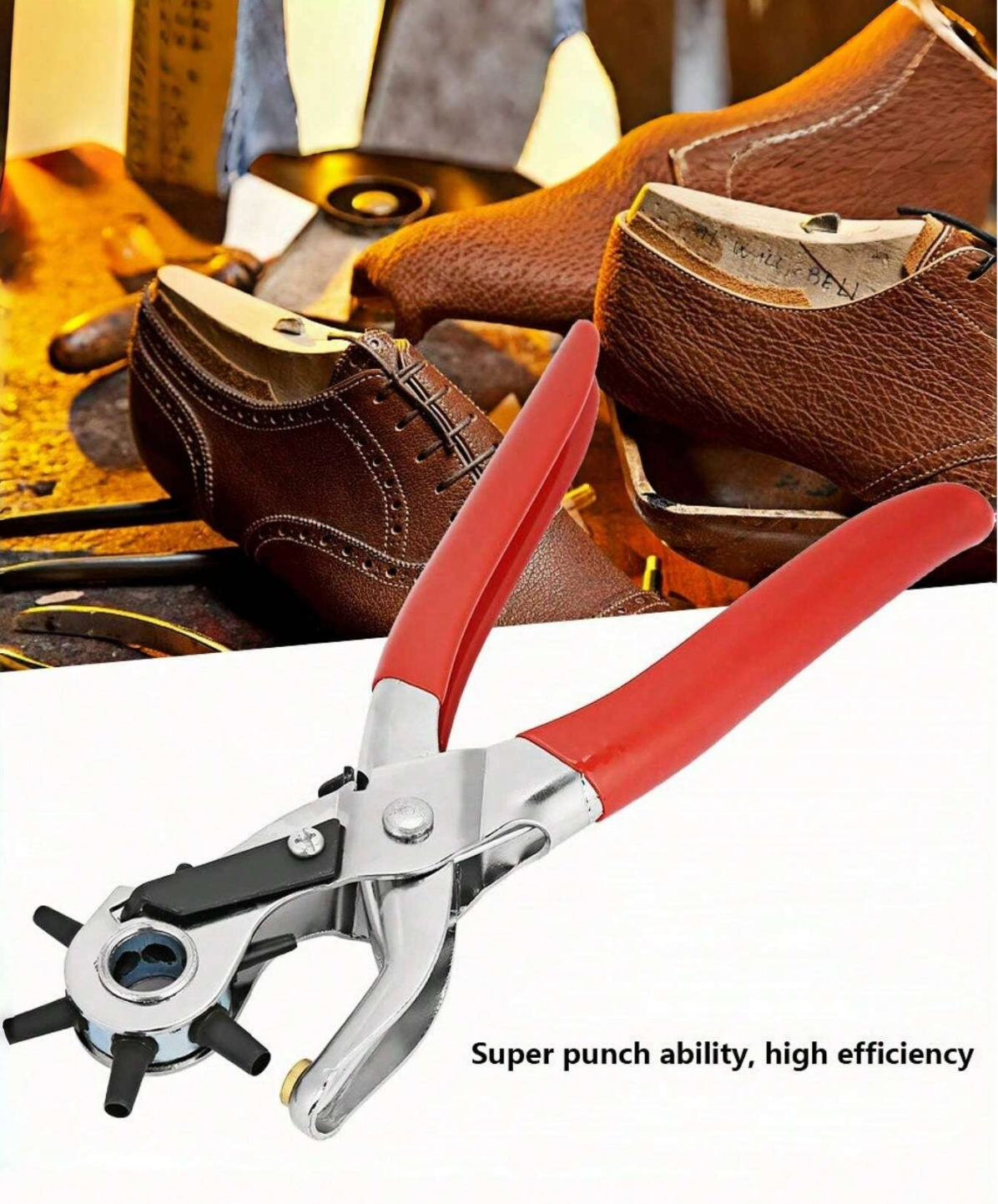Heavy-Duty Leather Hole Punch