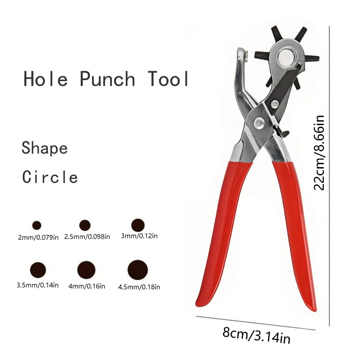 Heavy-Duty Leather Hole Punch