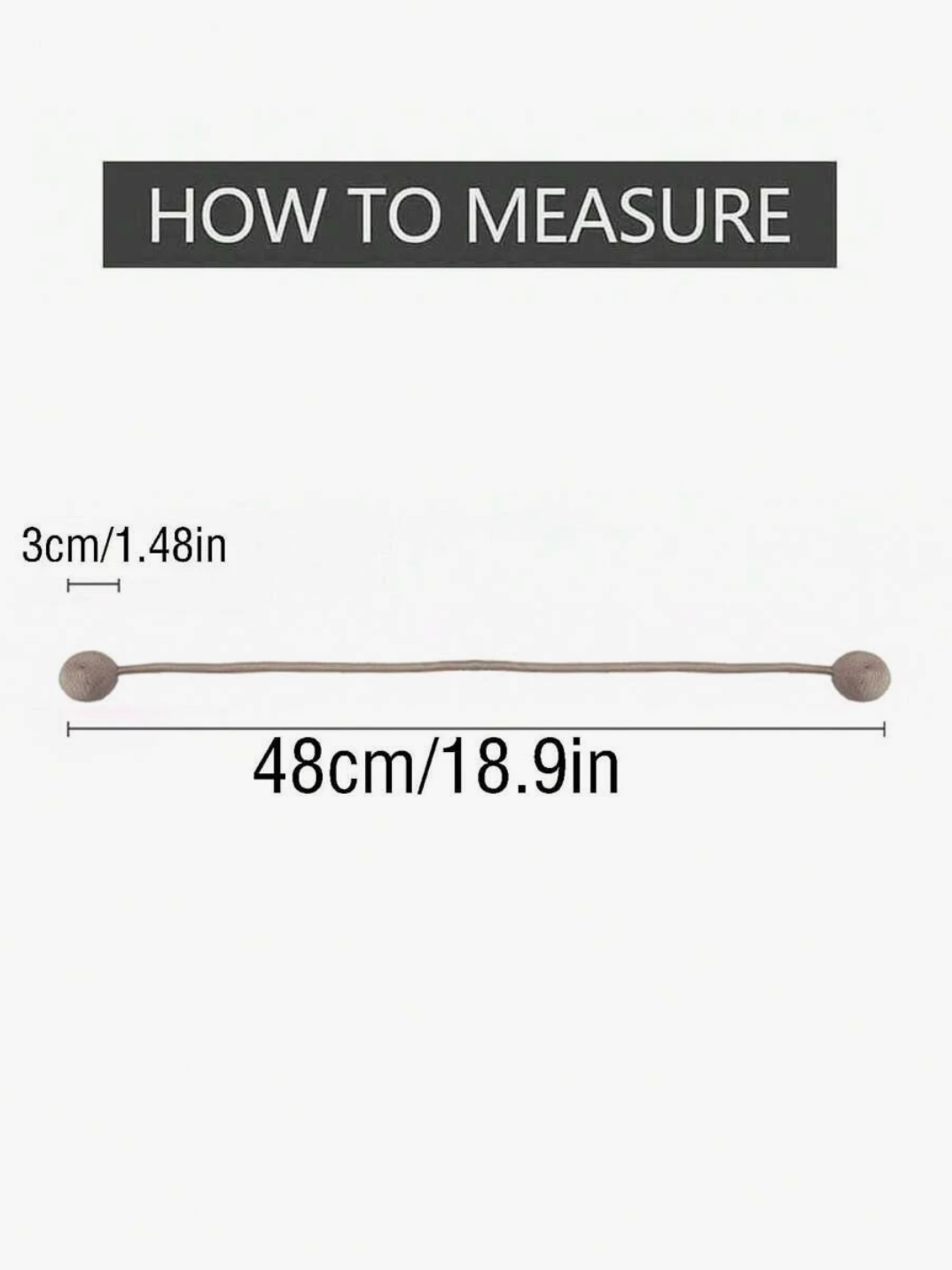 Magnetic Curtain Tie Backs – 2 Piece Curtain Holder Set