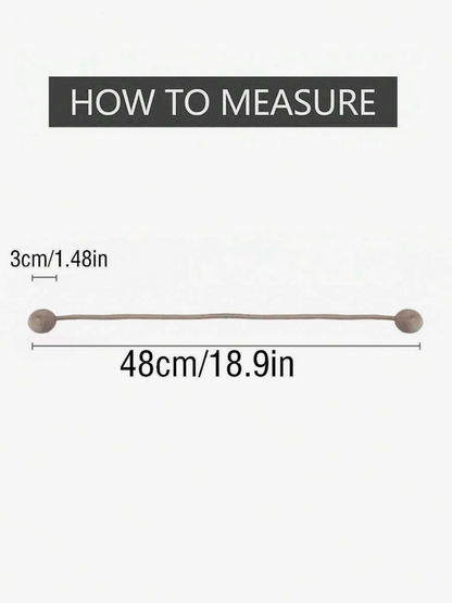 Magnetic Curtain Tie Backs – 2 Piece Curtain Holder Set