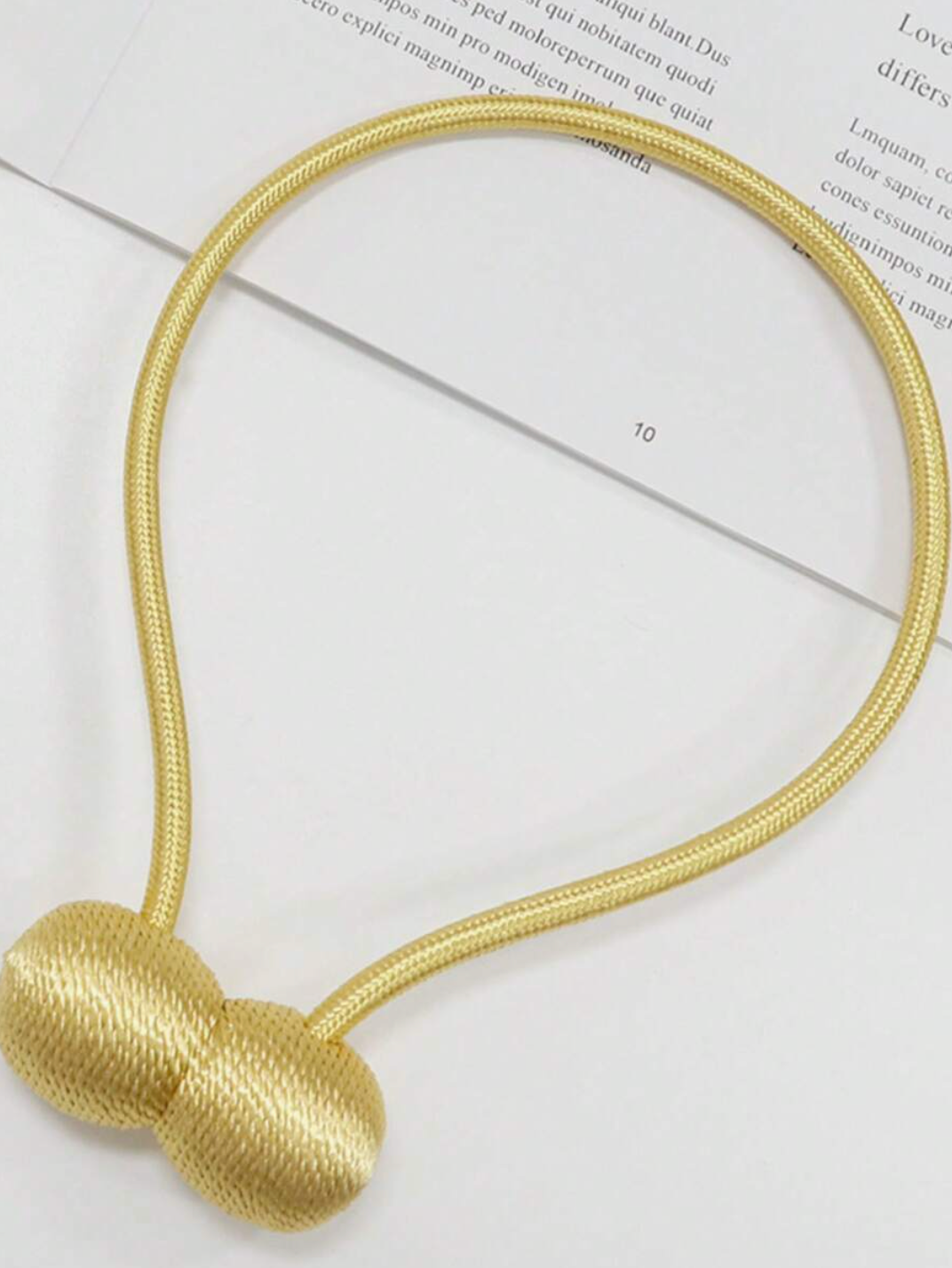 Magnetic Curtain Tie Backs – 2 Piece Curtain Holder Set