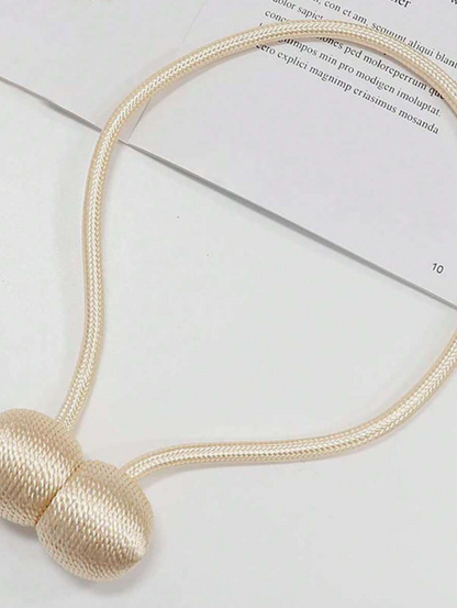 Magnetic Curtain Tie Backs – 2 Piece Curtain Holder Set