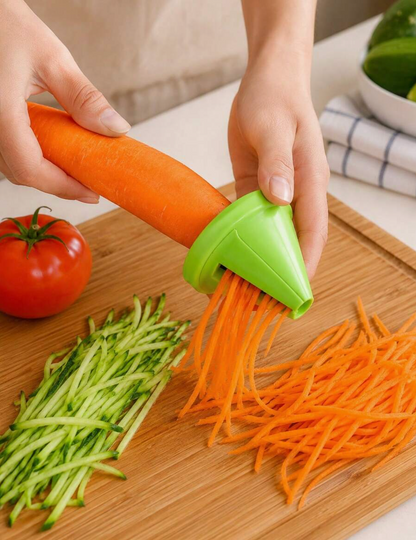 Multifunctional Spiral Vegetable Peeler & Slicer – 2 Piece Kitchen Tool Set