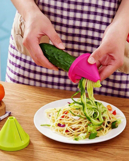 Multifunctional Spiral Vegetable Peeler & Slicer – 2 Piece Kitchen Tool Set