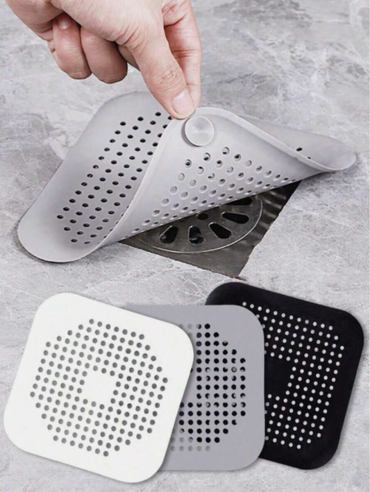 Silicone Hair Catcher & Drain Plug – Anti-Clog Shower, Bath & Sink Filter