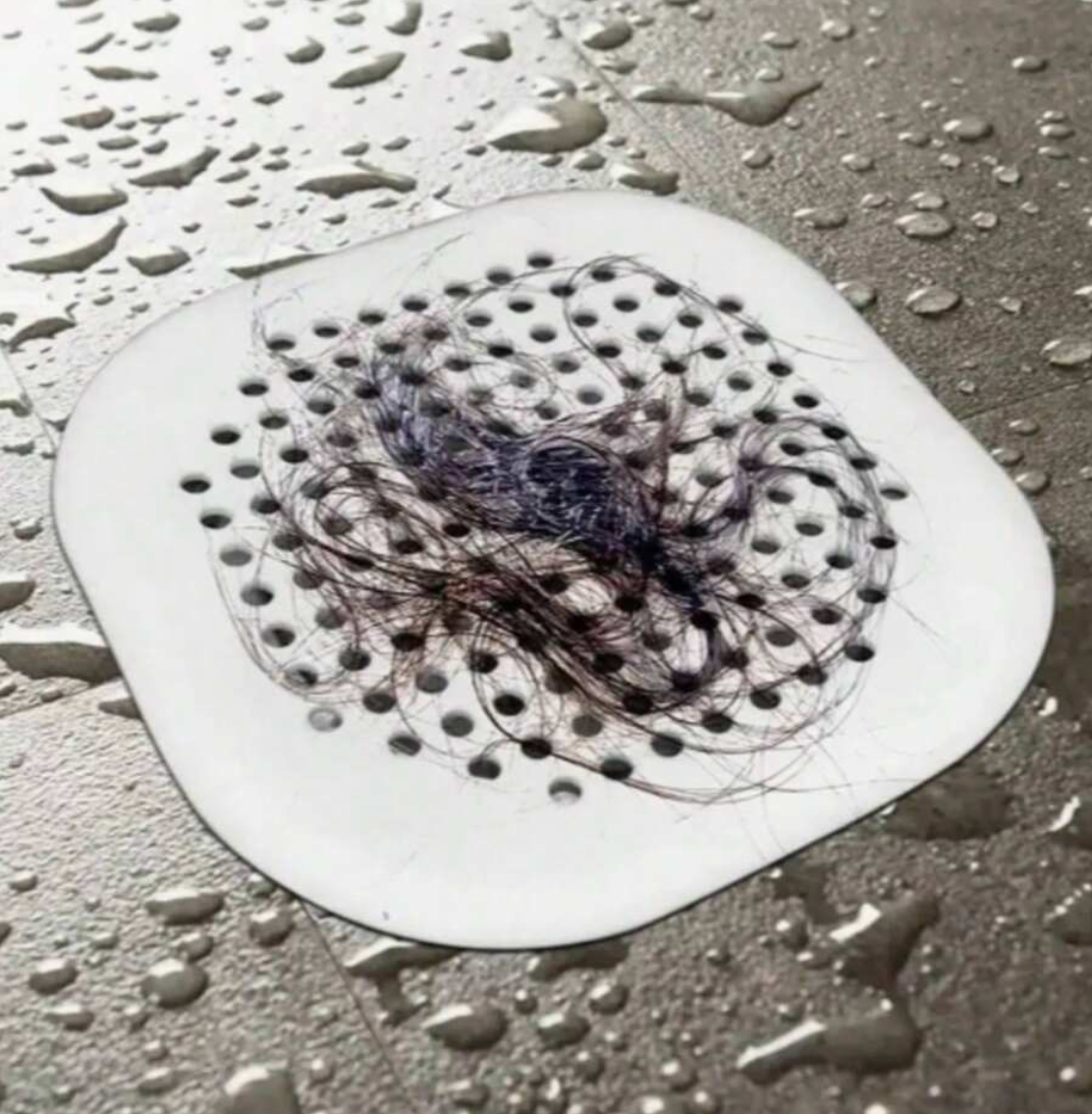 Silicone Hair Catcher & Drain Plug – Anti-Clog Shower, Bath & Sink Filter