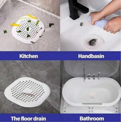 Silicone Hair Catcher & Drain Plug – Anti-Clog Shower, Bath & Sink Filter