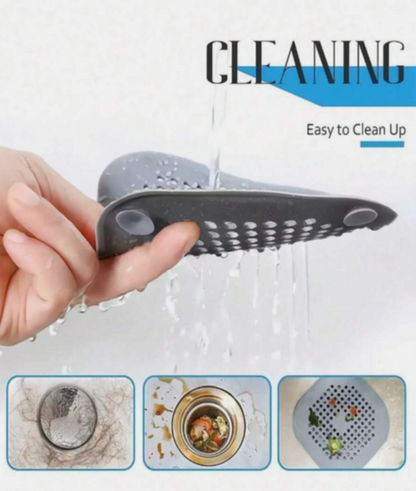 Silicone Hair Catcher & Drain Plug – Anti-Clog Shower, Bath & Sink Filter