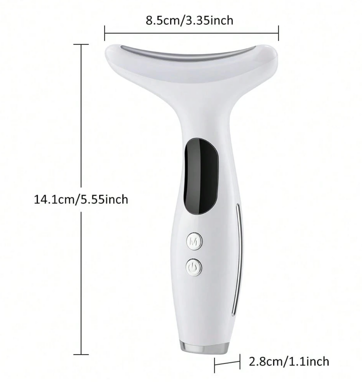 7-Colour LED Face & Neck Massager – Heated Facial Skincare Device