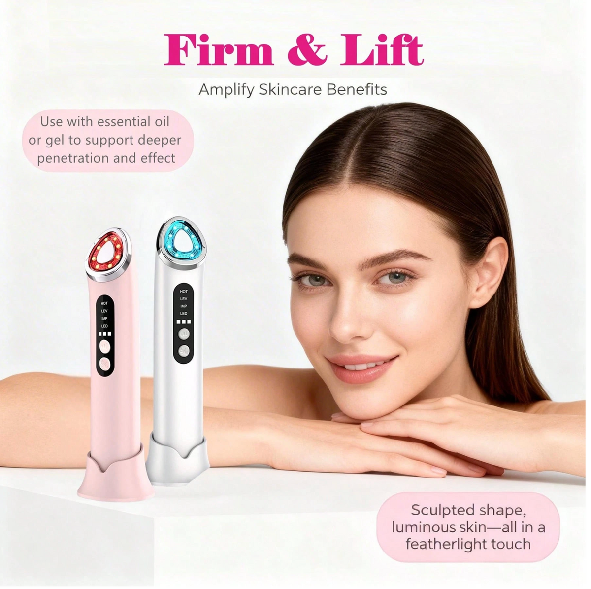 4-in-1 LED Facial Massager