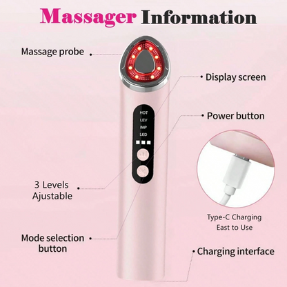 4-in-1 LED Facial Massager