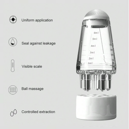 Scalp Oil Applicator & Massage Brush – 6ml Hair Serum Roller Bottle