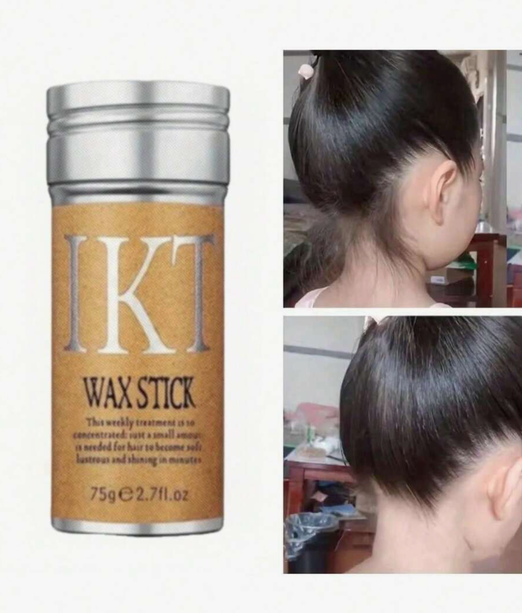 Hair Wax Stick for Wigs & Natural Hair – Frizz & Flyaway Control