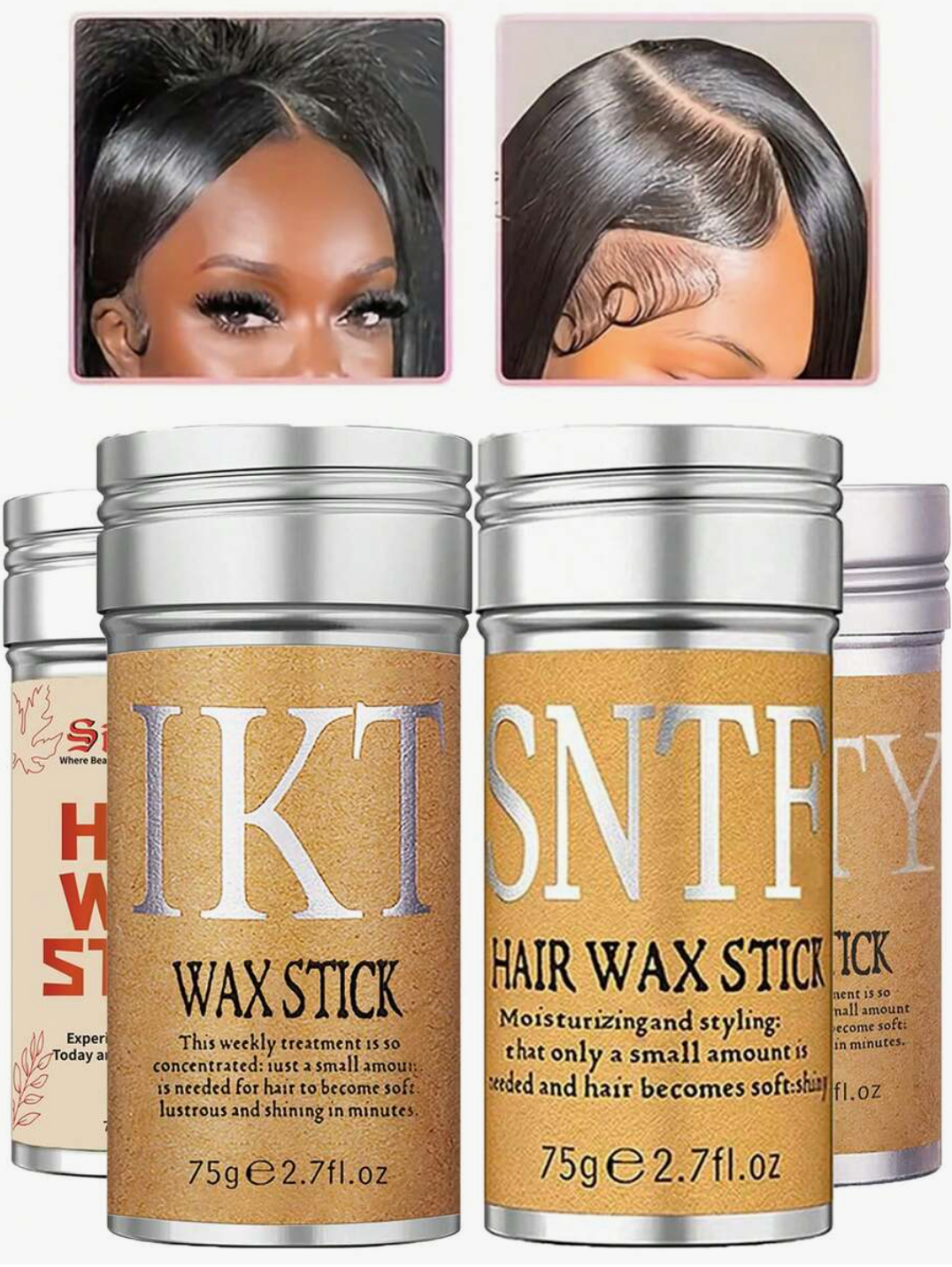 Hair Wax Stick for Wigs & Natural Hair – Frizz & Flyaway Control