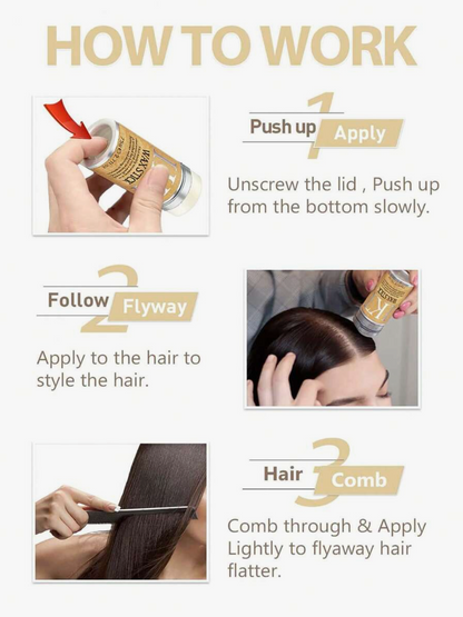 Hair Wax Stick for Wigs & Natural Hair – Frizz & Flyaway Control
