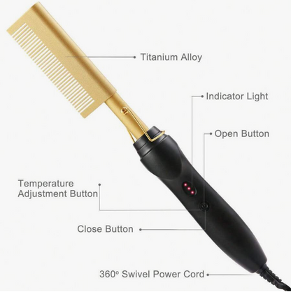 2-in-1 Electric Heated Hair Comb