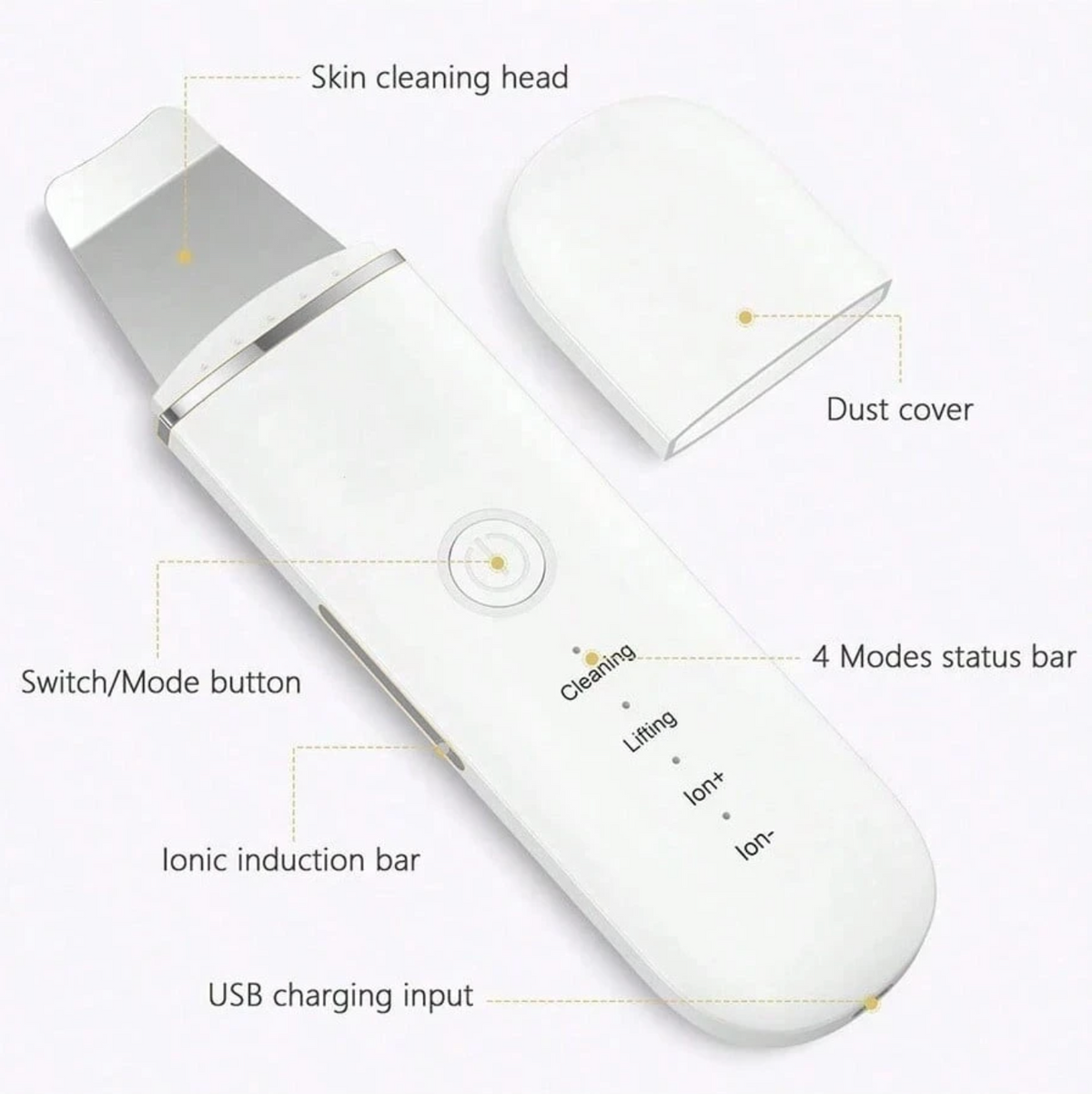 Ultrasonic Facial Cleansing & Skin Scrubber