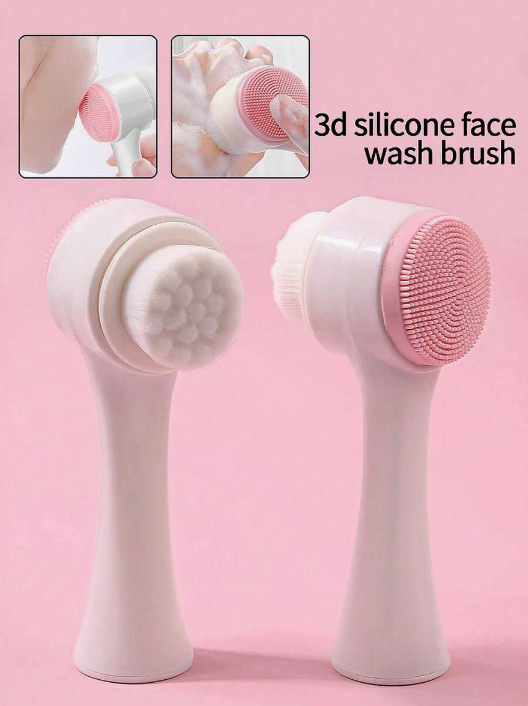 2-in-1 Silicone Facial Cleansing Brush