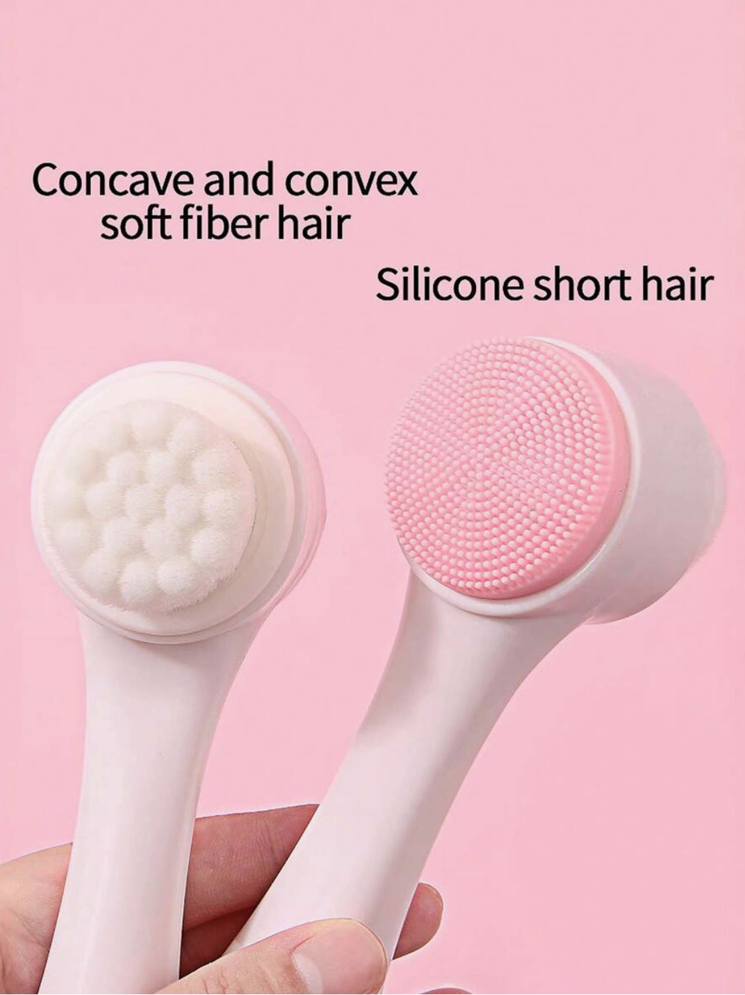 2-in-1 Silicone Facial Cleansing Brush