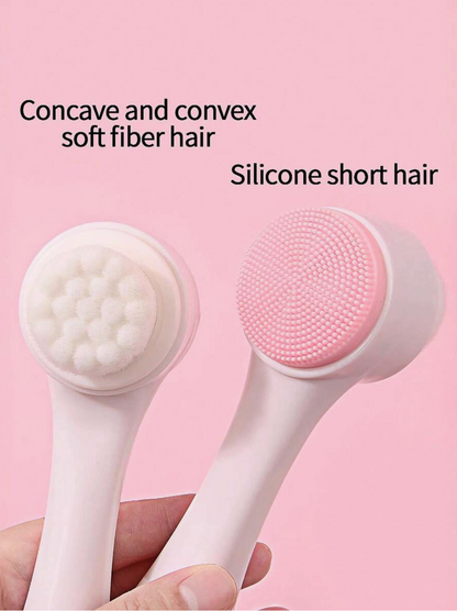 2-in-1 Silicone Facial Cleansing Brush