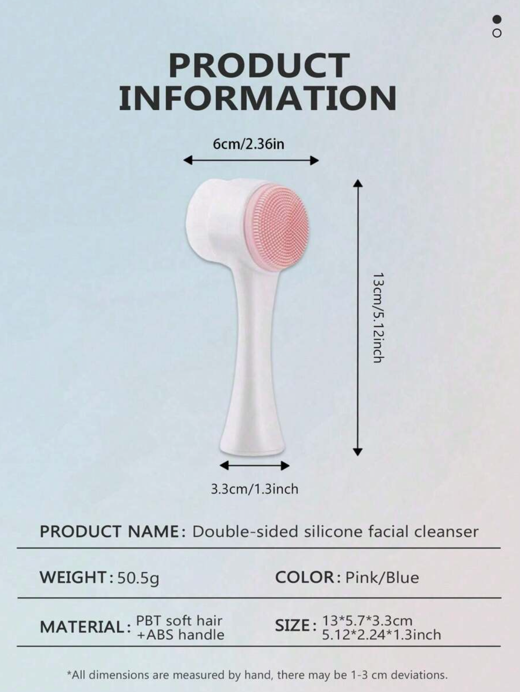 2-in-1 Silicone Facial Cleansing Brush