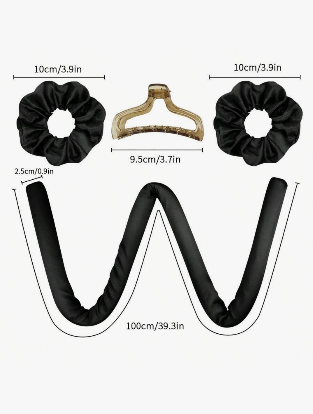 Satin Heatless Curling Rod Set