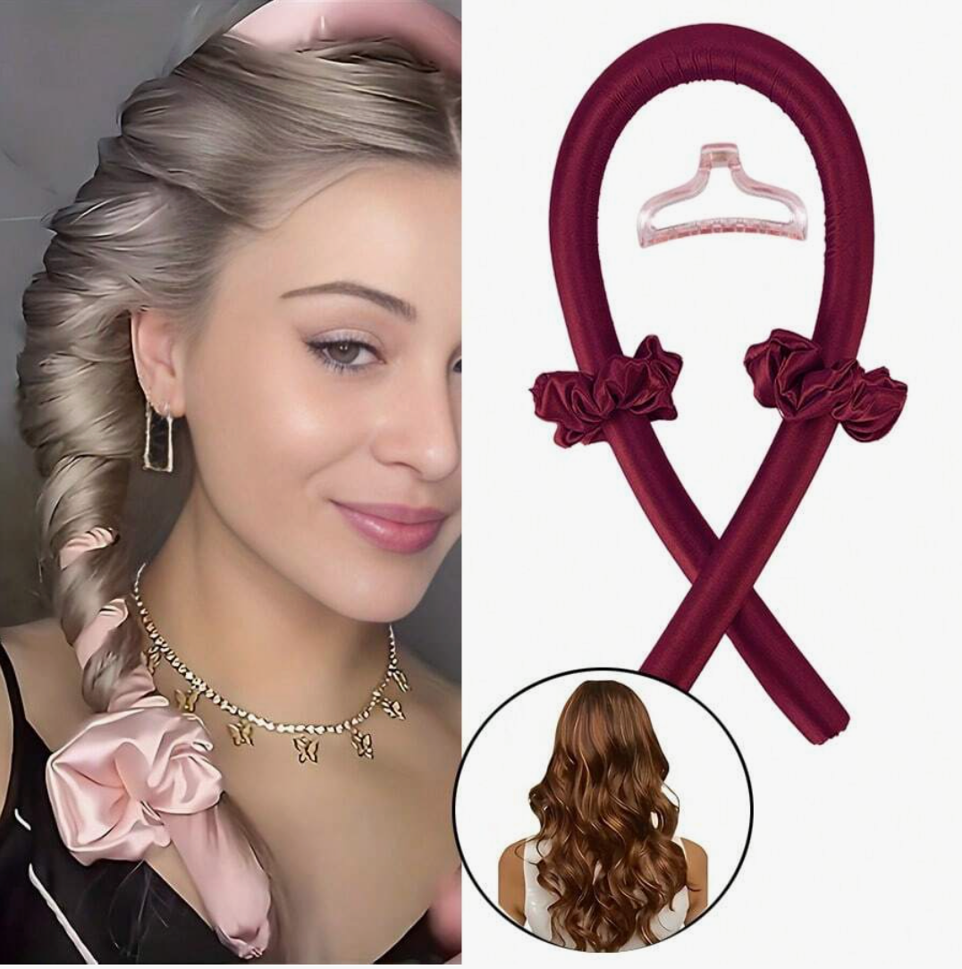 Satin Heatless Curling Rod Set