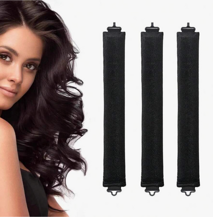 3-Piece Heatless Hair Curler Set