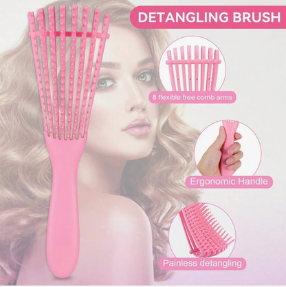 Hair Brush & Styling Comb Set with 200ml Spray Bottle