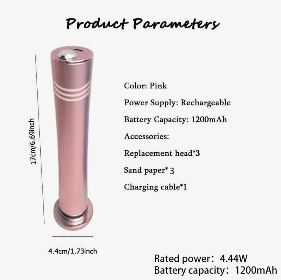 Rechargeable Electric Foot Grinder