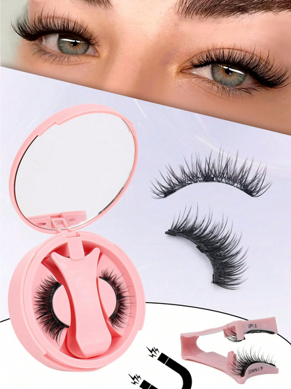 Natural Magnetic False Eyelashes with Applicator