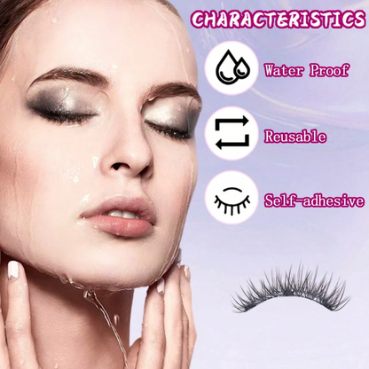 Natural Magnetic False Eyelashes with Applicator