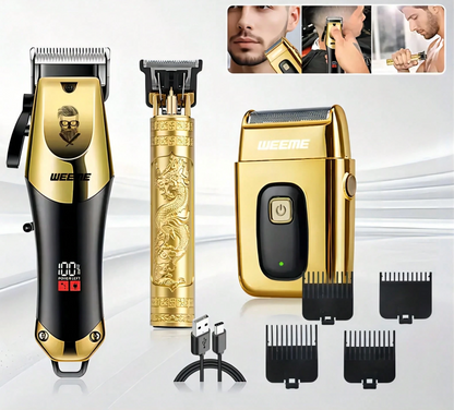 Cordless Electric Hair Clipper Set for Men
