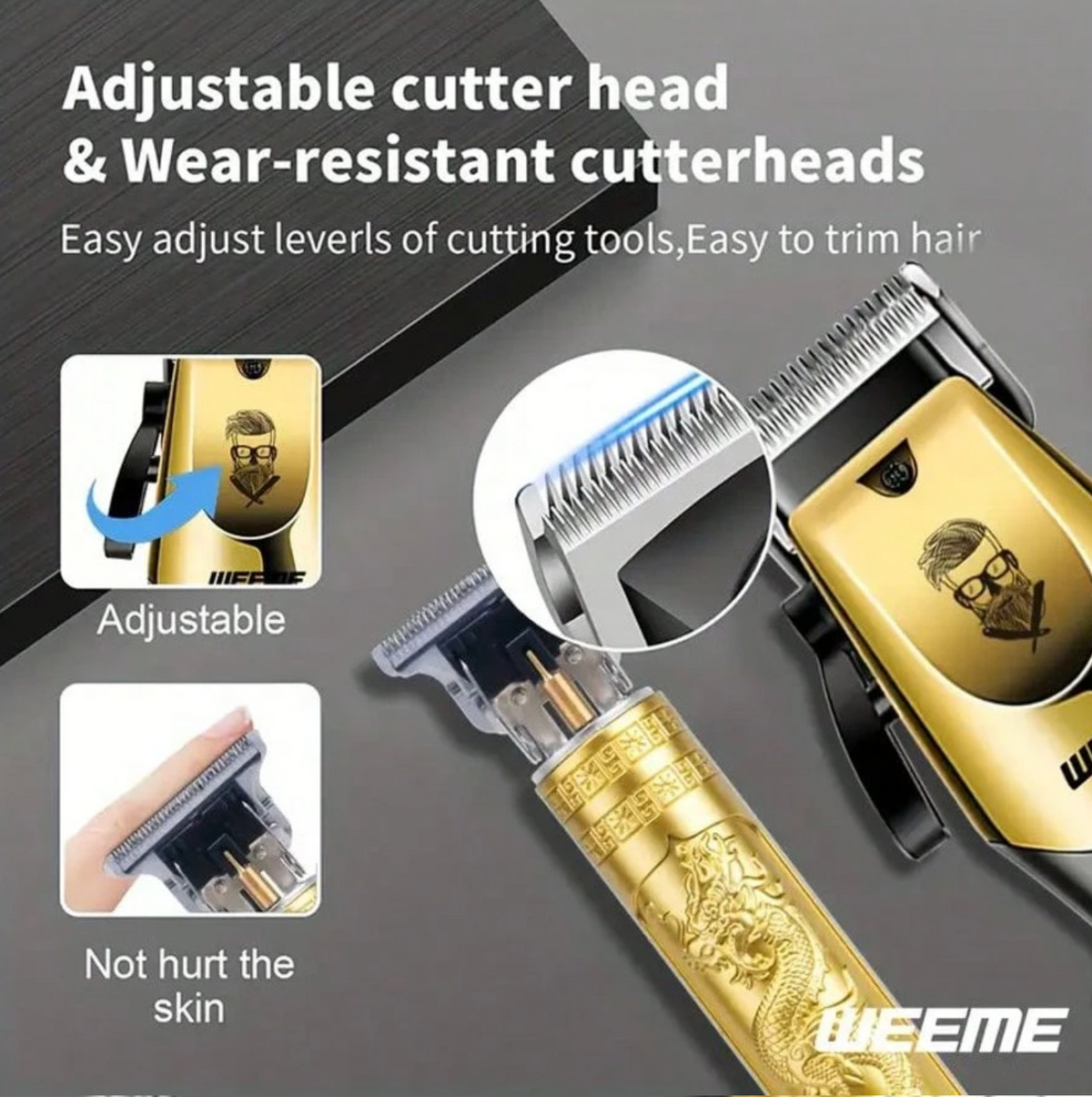 Cordless Electric Hair Clipper Set for Men