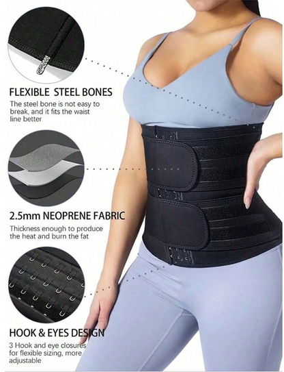 Double Compression Waist Trainer Belt for Women