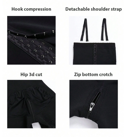 Plus Size High-Waist Shaping Shorts with Waist Trainer