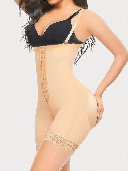 Plus Size High-Waist Shaping Shorts with Waist Trainer
