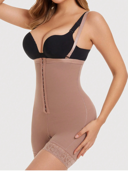Plus Size High-Waist Shaping Shorts with Waist Trainer