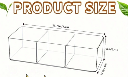 3-Compartment Tea Bag Storage Box