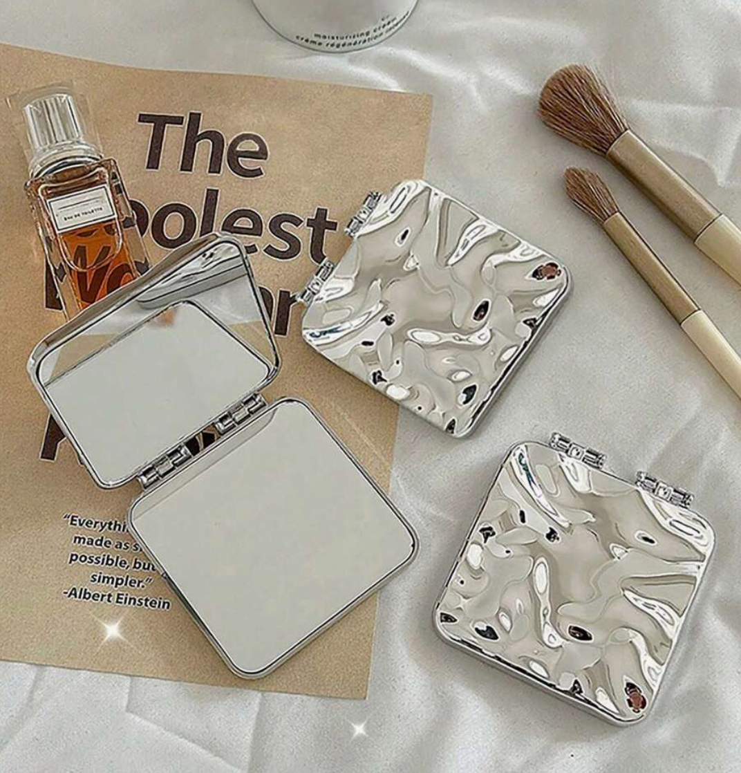 Compact Folding Makeup Mirror