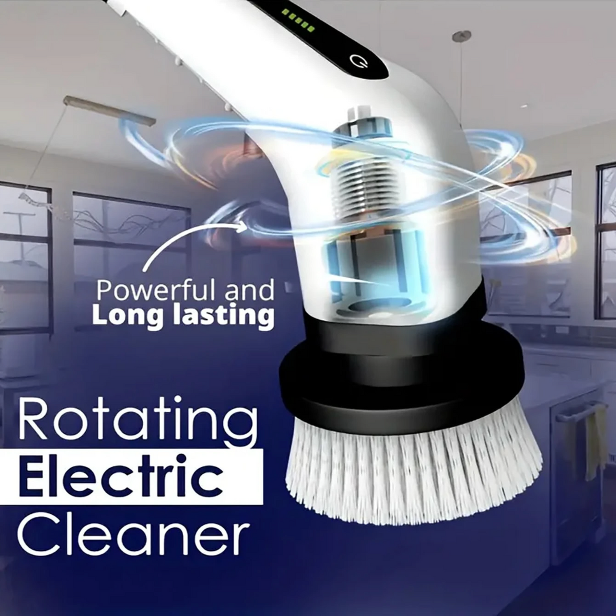 Cordless Electric Spin Scrubber with 8 Brush Heads