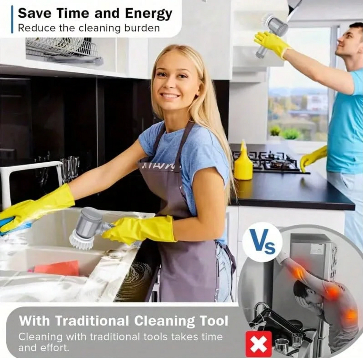 5-in-1 Rechargeable Electric Cleaning Brush