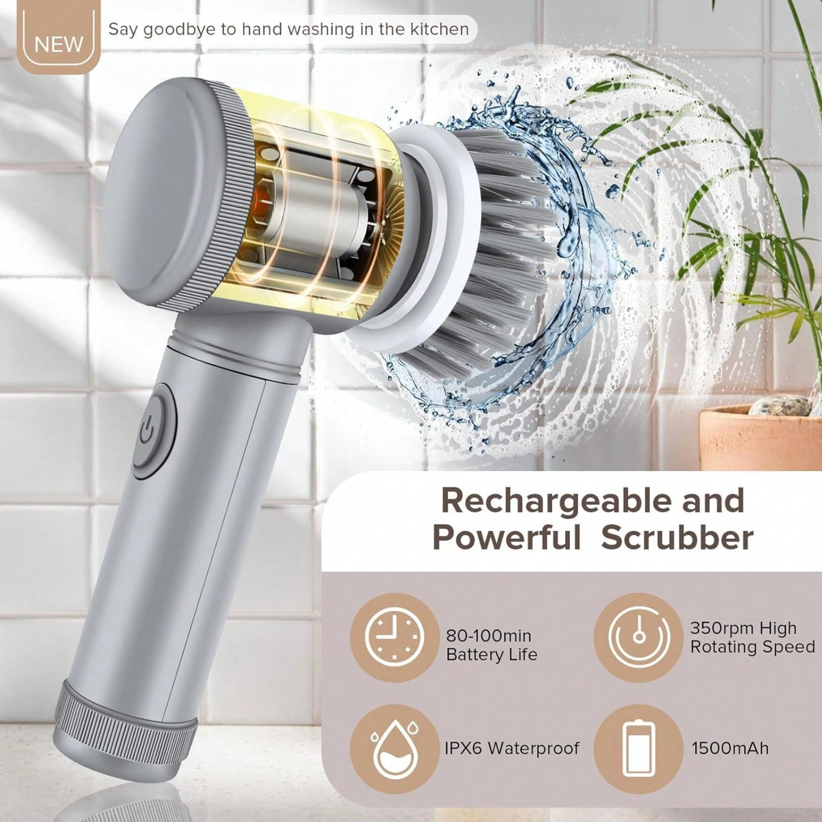 5-in-1 Rechargeable Electric Cleaning Brush