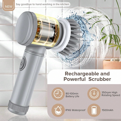 5-in-1 Rechargeable Electric Cleaning Brush