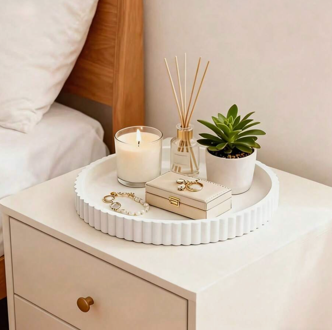 Wavy Round Jewellery & Home Storage Tray