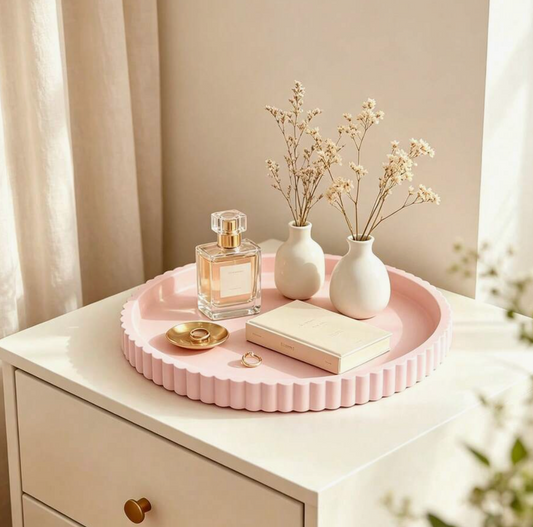 Wavy Round Jewellery & Home Storage Tray