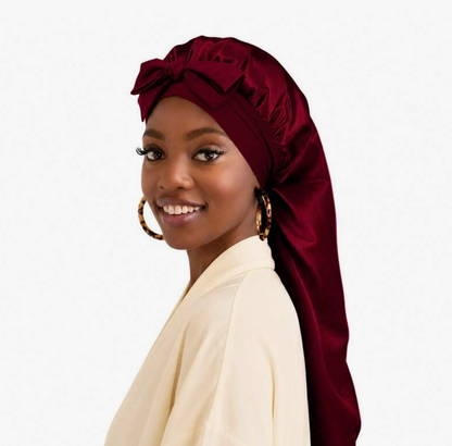 Long Satin Sleep Cap for Braids & Long Hair