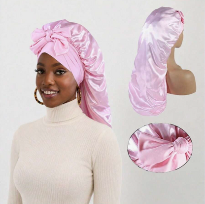 Long Satin Sleep Cap for Braids & Long Hair