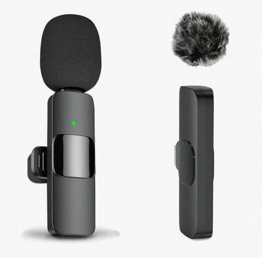 Wireless Lavalier Microphone for Android & Apple